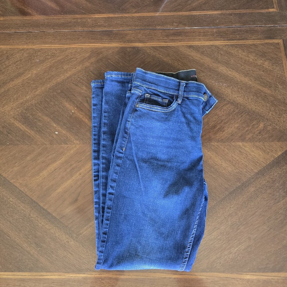 Liz Claiborne Sara Mid Rise Denim Jean - Picture 6 of 7